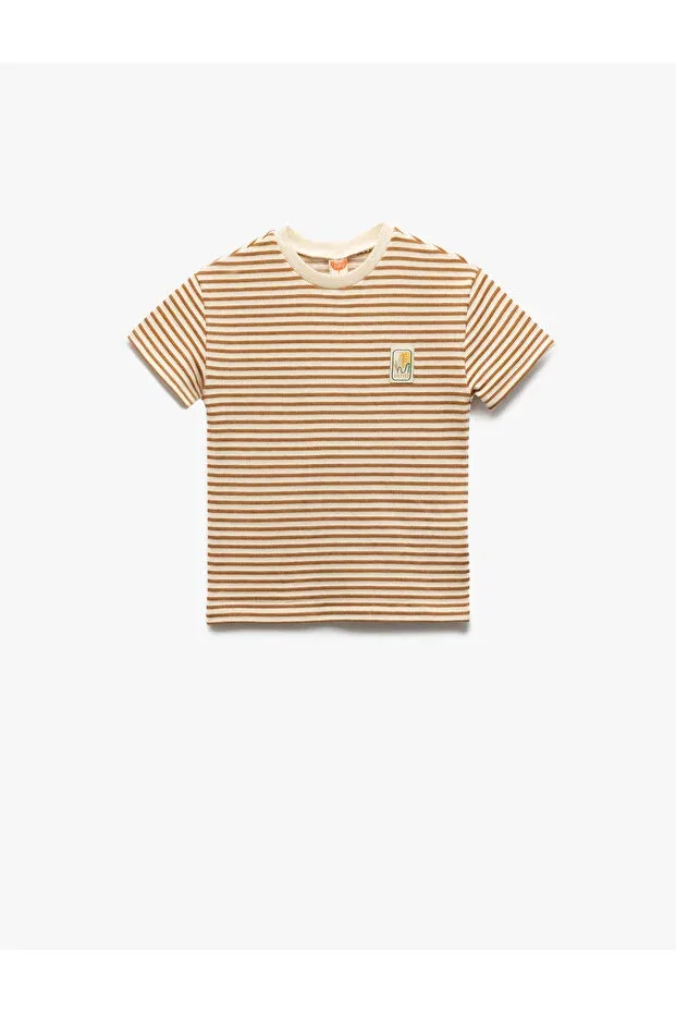 Детская футболка с полоской Koton, Ecru Striped