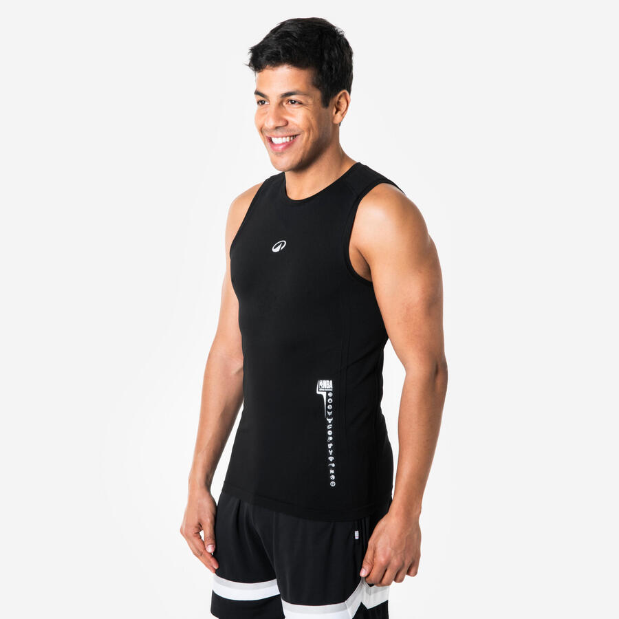 

TARMAK Баскетбольная майка без рукавов - Tank 500 NBA, черная