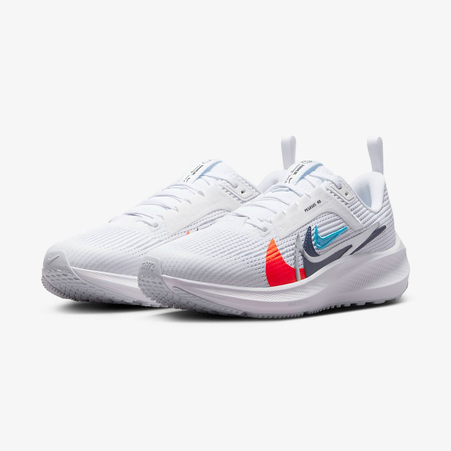 Кроссовки Nike Air Zoom Pegasus 40 Premium GS, белый/мультиколор — фото 2