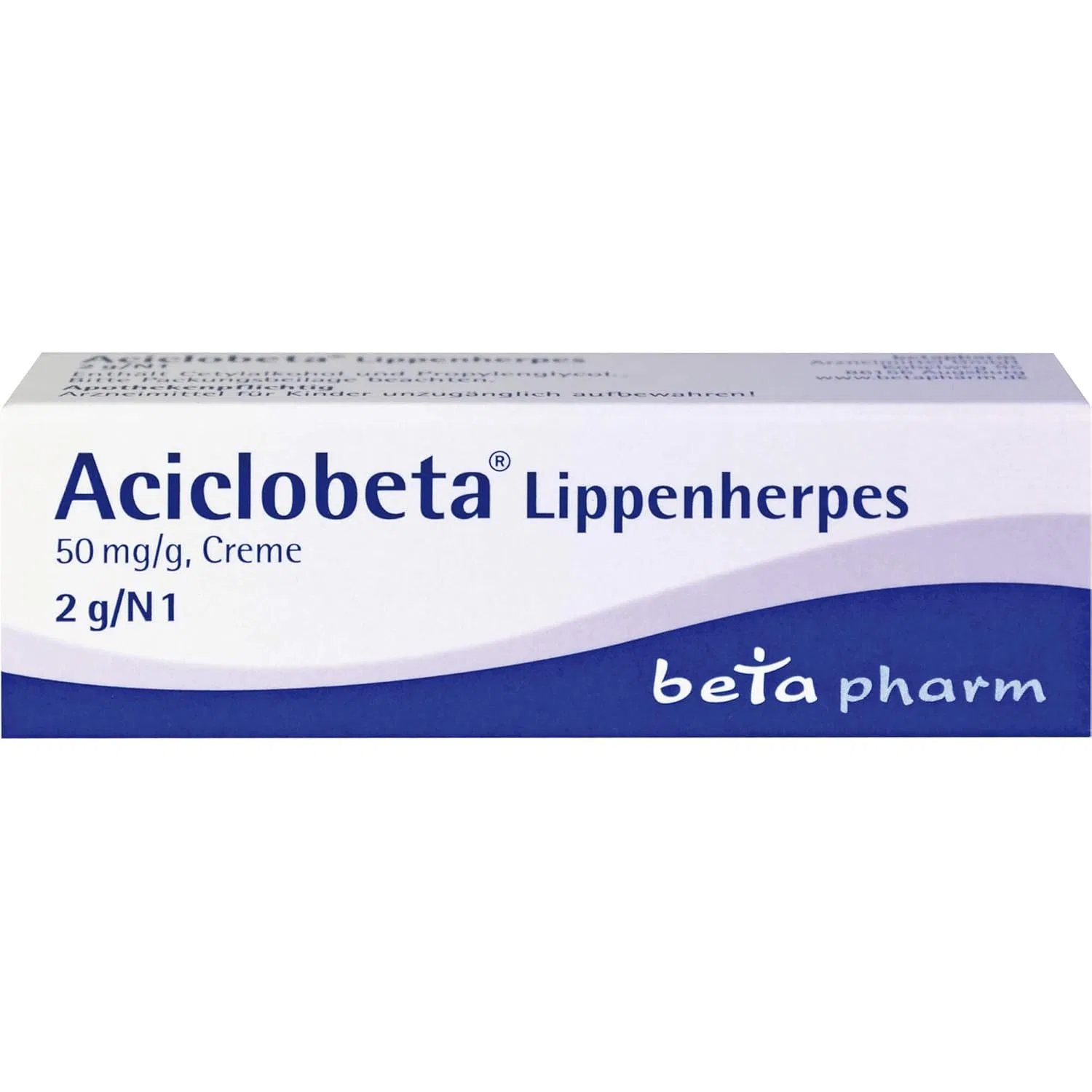 Крем для губ от герпеса Aciclobeta 2 г Betapharm Arzneimittel Gmbh