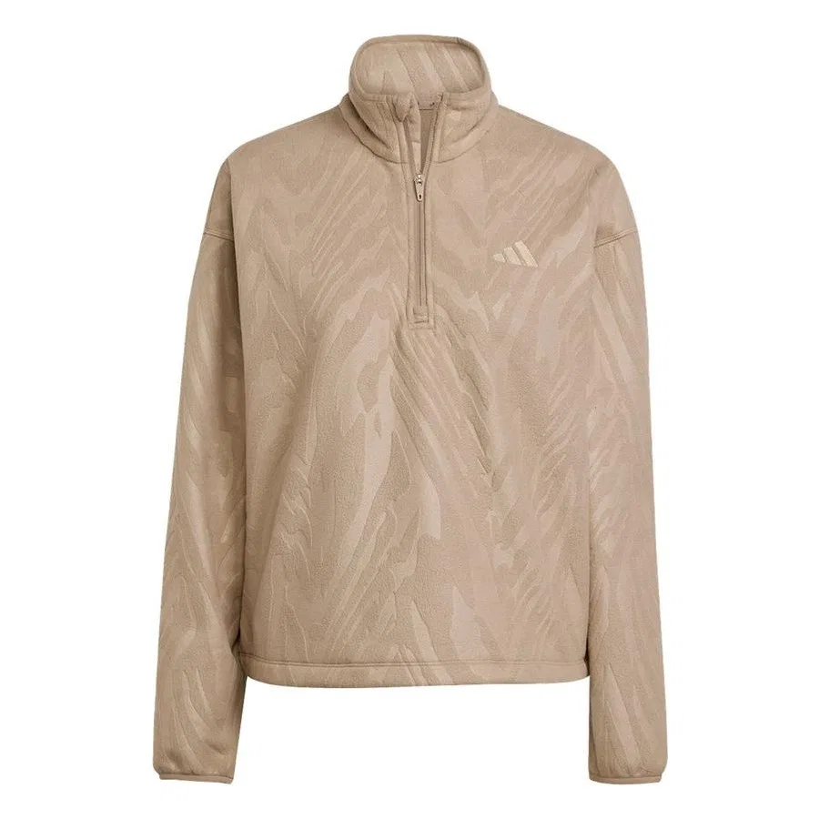 Женский свитшот с принтом AOP PolarFleece adidas, Коричневый