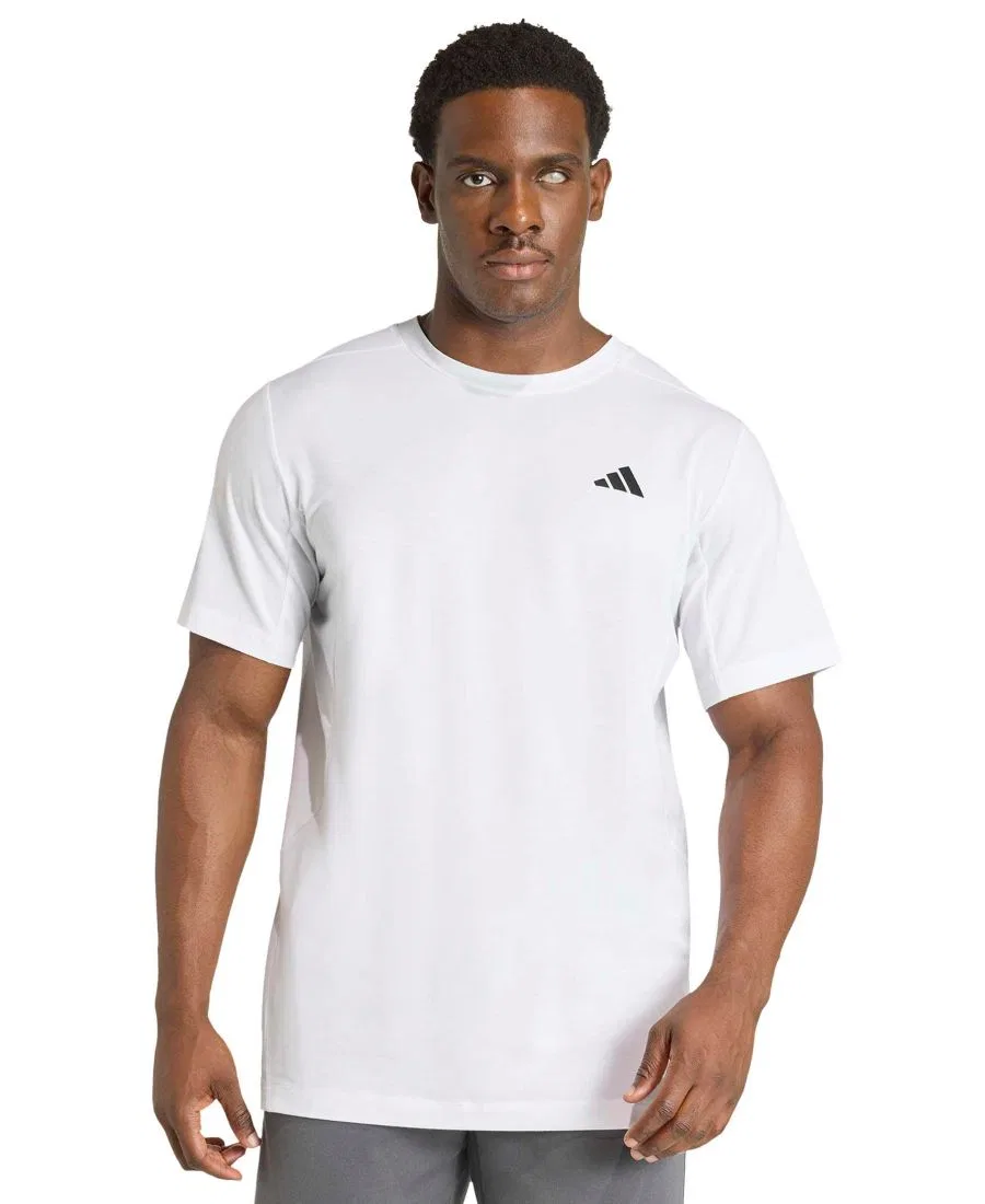 Футболка с технологией climacool и принтом Designed for Training Essentials adidas, White