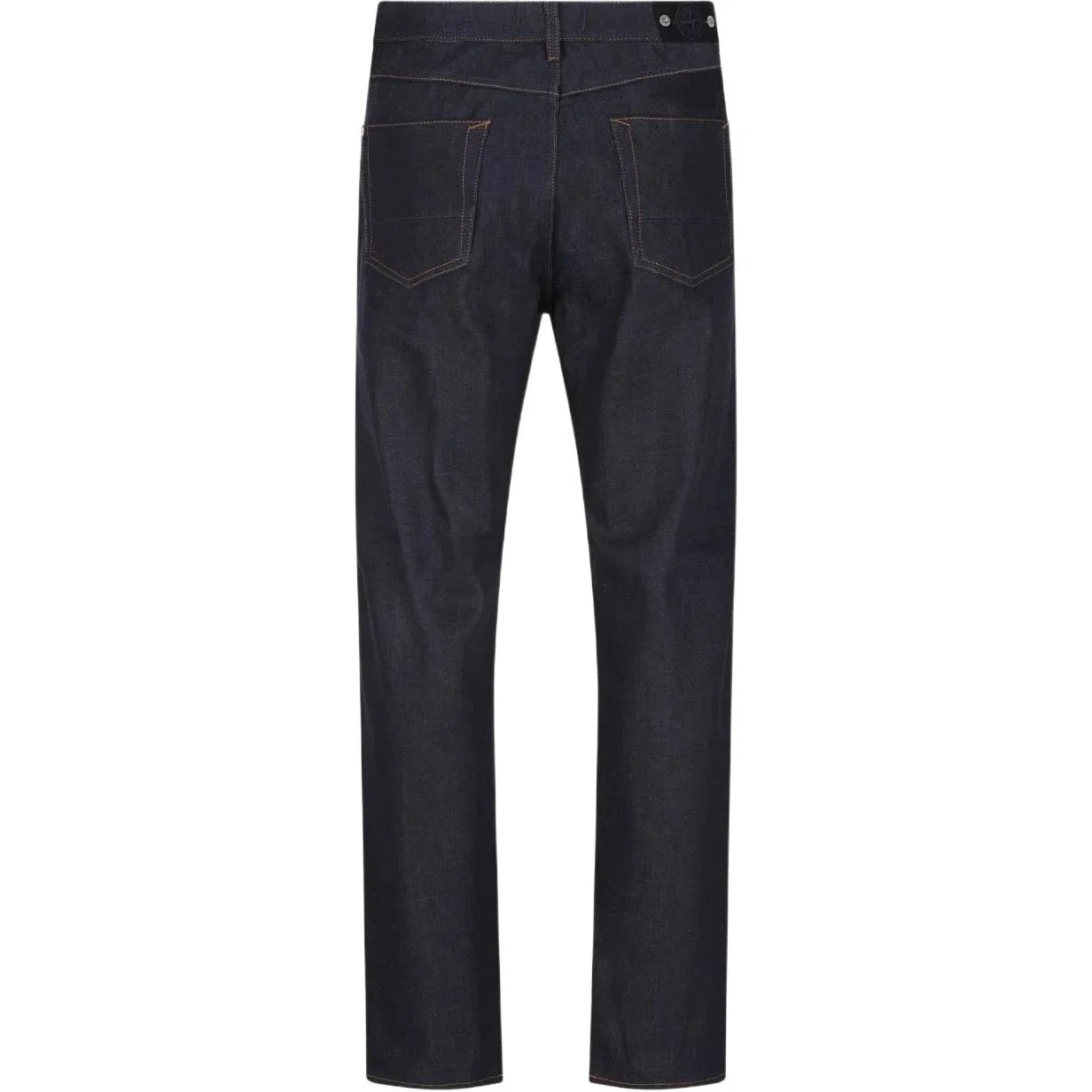 Мужские джинсы прямого кроя с вышитым логотипом STONE ISLAND, Dark Blue — фото 3