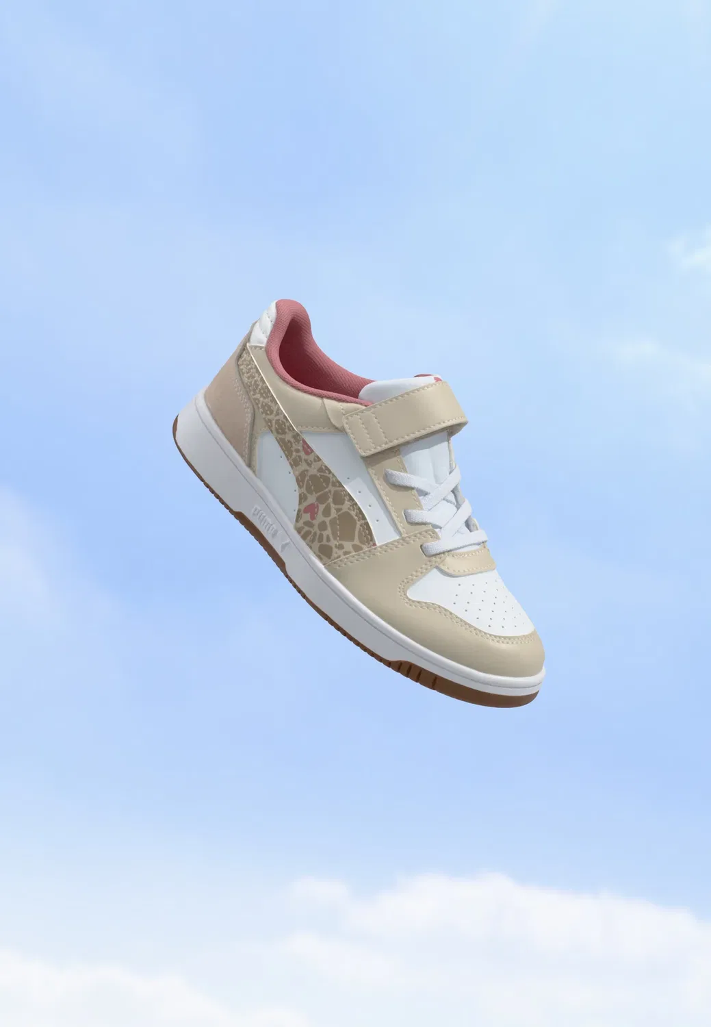 Кроссовки Rebound Slam Safari унисекс Puma, Silver-Coloured Fog/Birch/White
