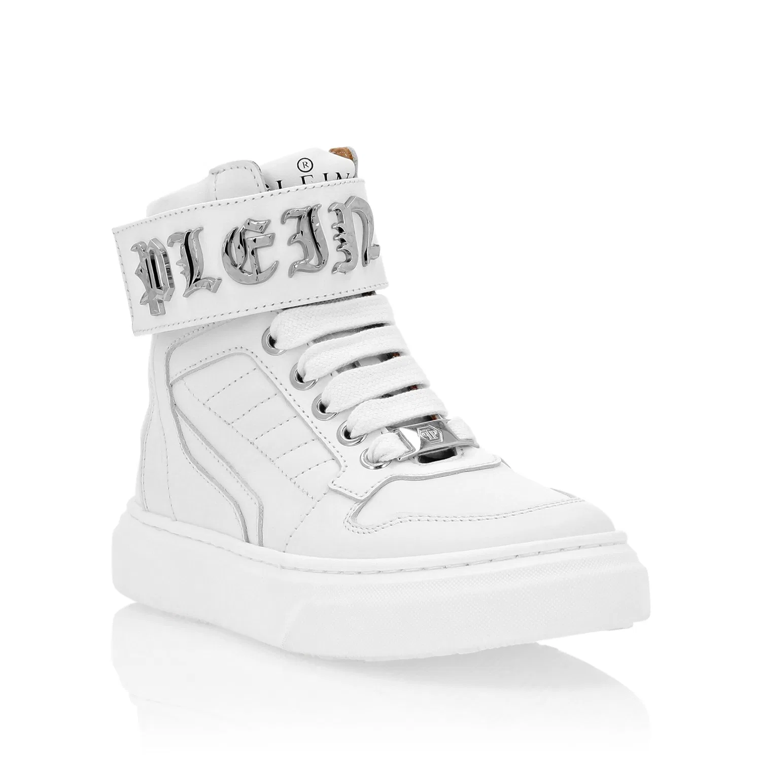 Детские кроссовки мид-топ Gothic Plein PHILIPP PLEIN, White