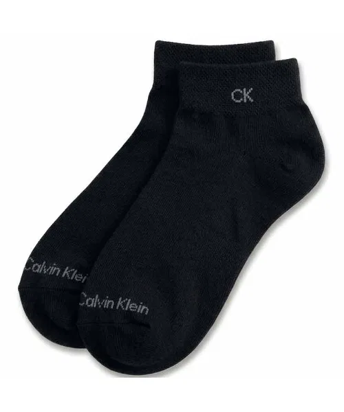 Женские носки с логотипом Calvin Klein, комплект из 6 пар, Black — фото 4