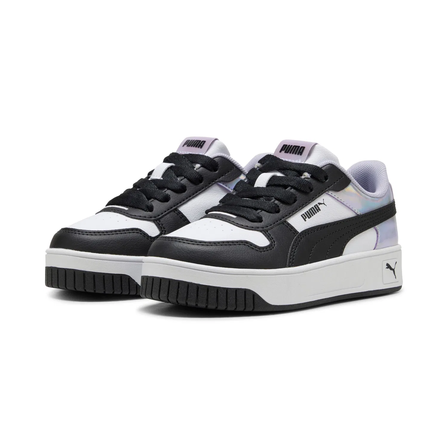 Детские кроссовки с SOFTFOAM+ демифологией Carina Street PUMA, White/Black/Lilac Crush