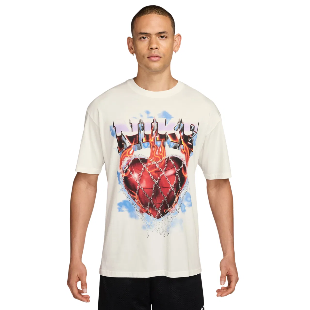 Мужская футболка Loose OC EE-X Heart Nike, цвет White/Red