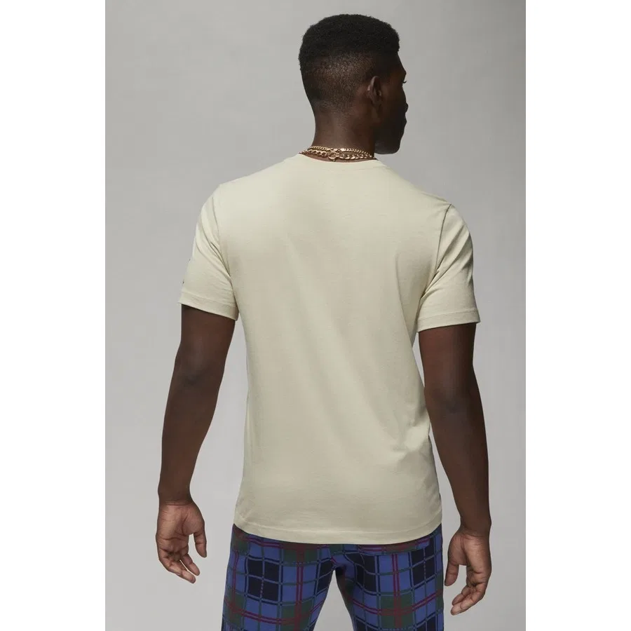 Футболка Nike Jordan Holiday Ss Crew, Бежевый — фото 2