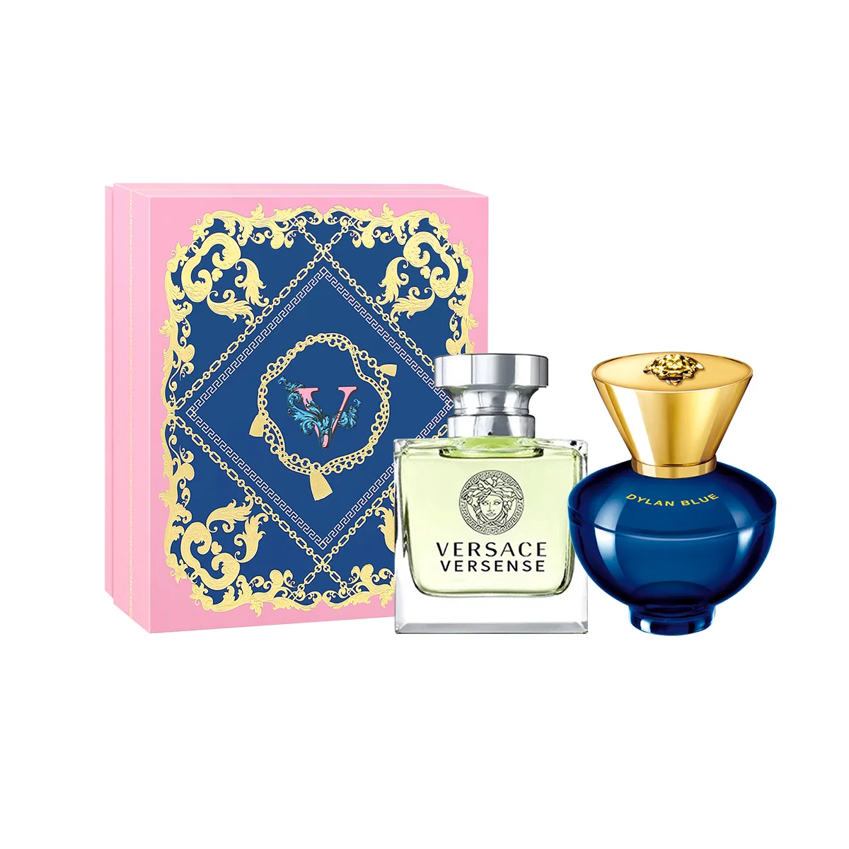 Женский набор мини-парфюмов VERSACE Heartbeat + Dylan, 5мл*2, VERSACE, Multicolor