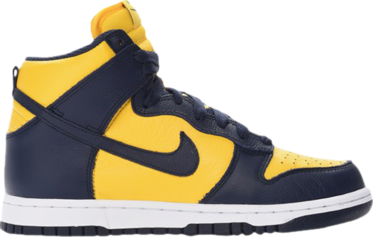 Кроссовки Nike Wmns Dunk High QS 'Michigan', желтый - фото