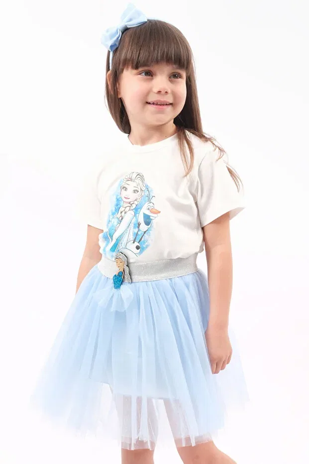 Детский комплект платьев с принтом Soar Kids Aksesuar, Blue — фото 3