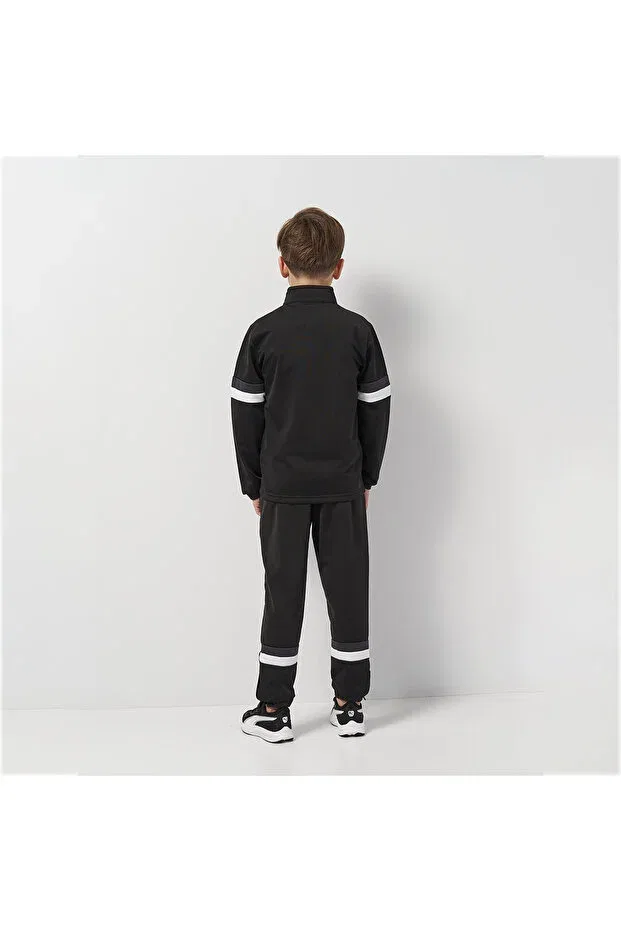 Детский спортивный костюм для девочек с принтом Team Rise Kids Puma, Black — фото 2