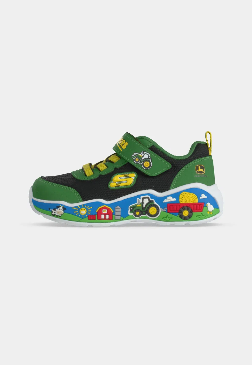 Игровая сцена - кроссовки Skechers, Green/Black/Multi-Coloured — фото 2