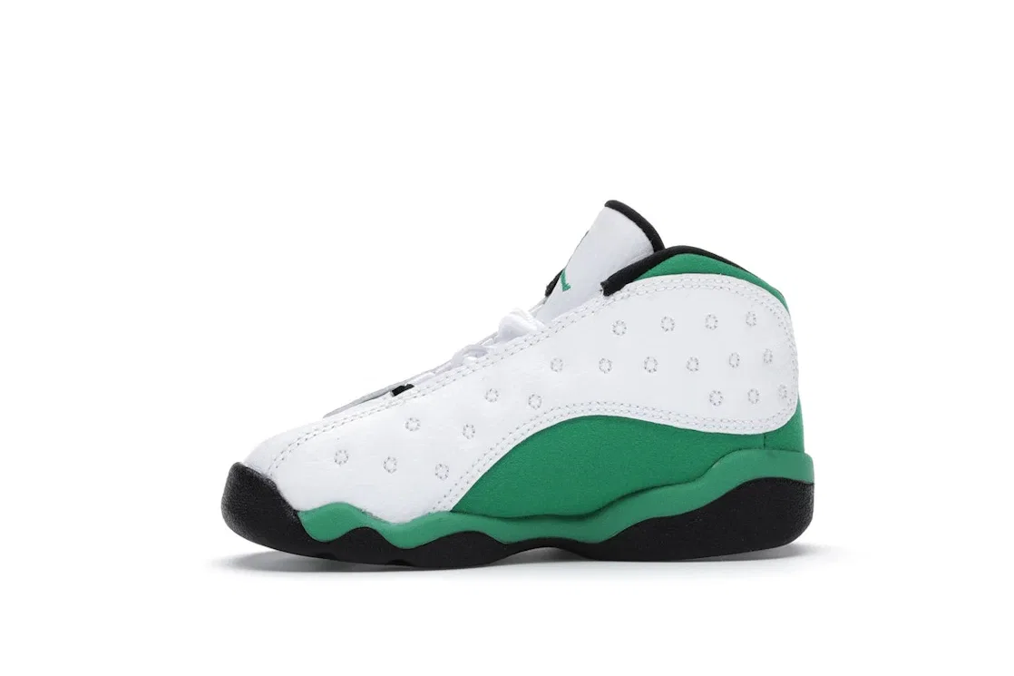 Детские кроссовки с принтом Jordan 13 Retro Jordan, White/White-Lucky Green-Black — фото 3
