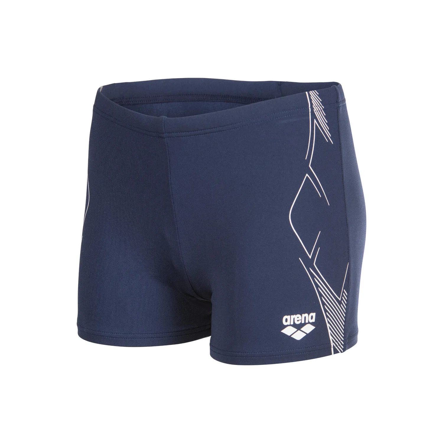 Детские плавки для мальчиков с принтом Graphic Swim Short Arena, Dunkelblau Weiss Navyblau