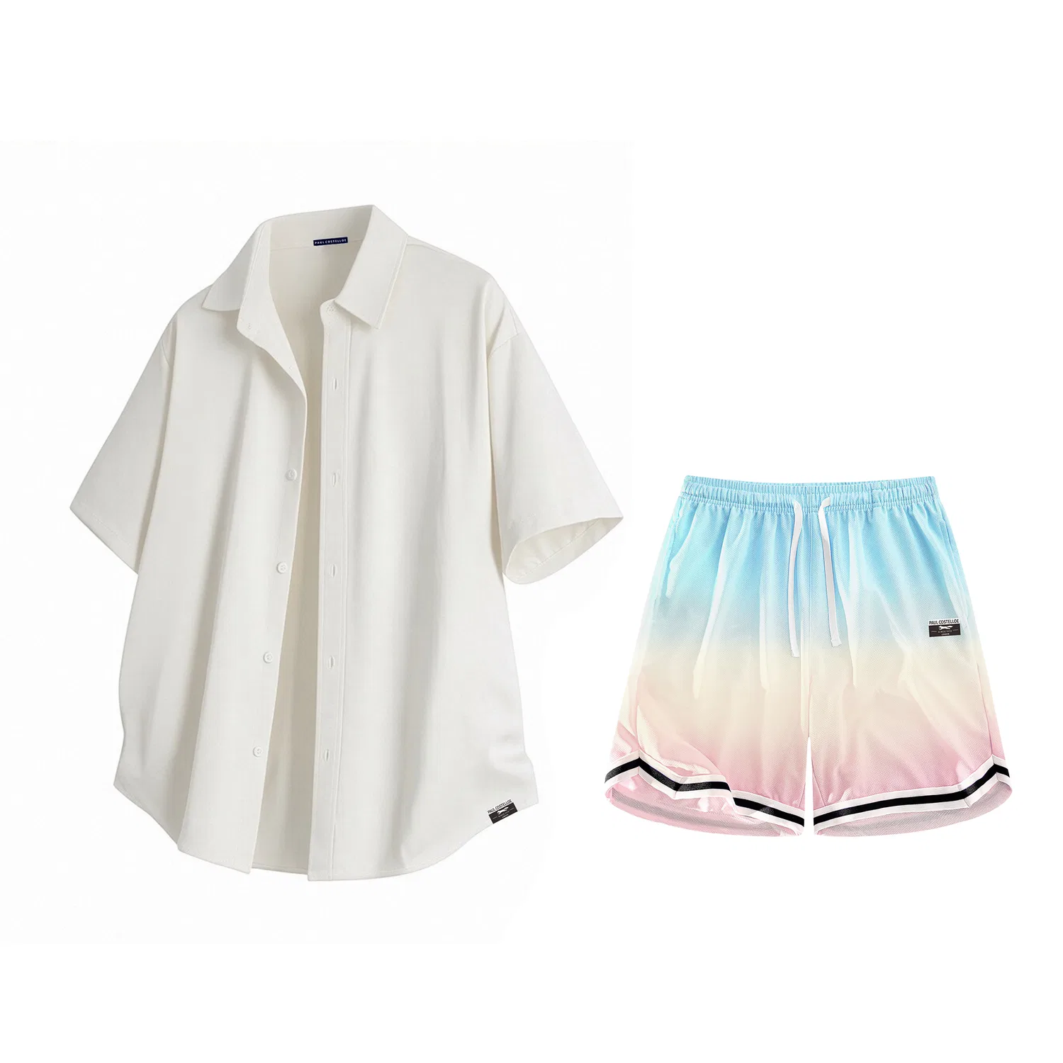 Детский комплект из рубашки и шорт с градиентом, Shirt Matching Set, Paul Costelloe