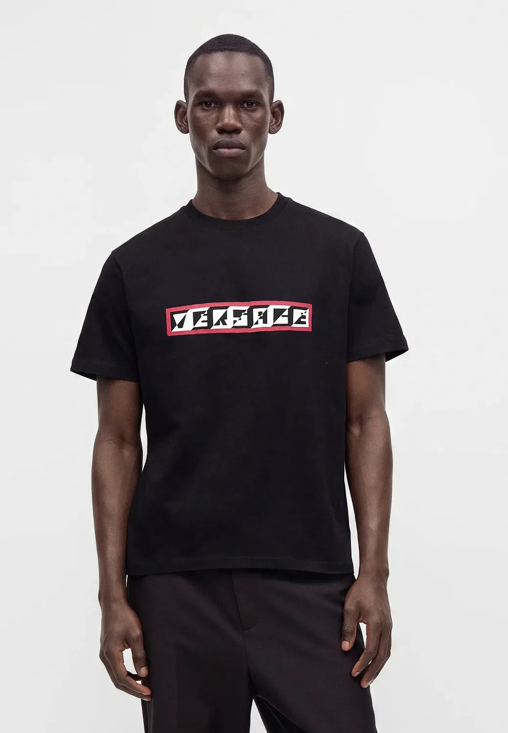 Depero - футболка с принтом Versace, Black
