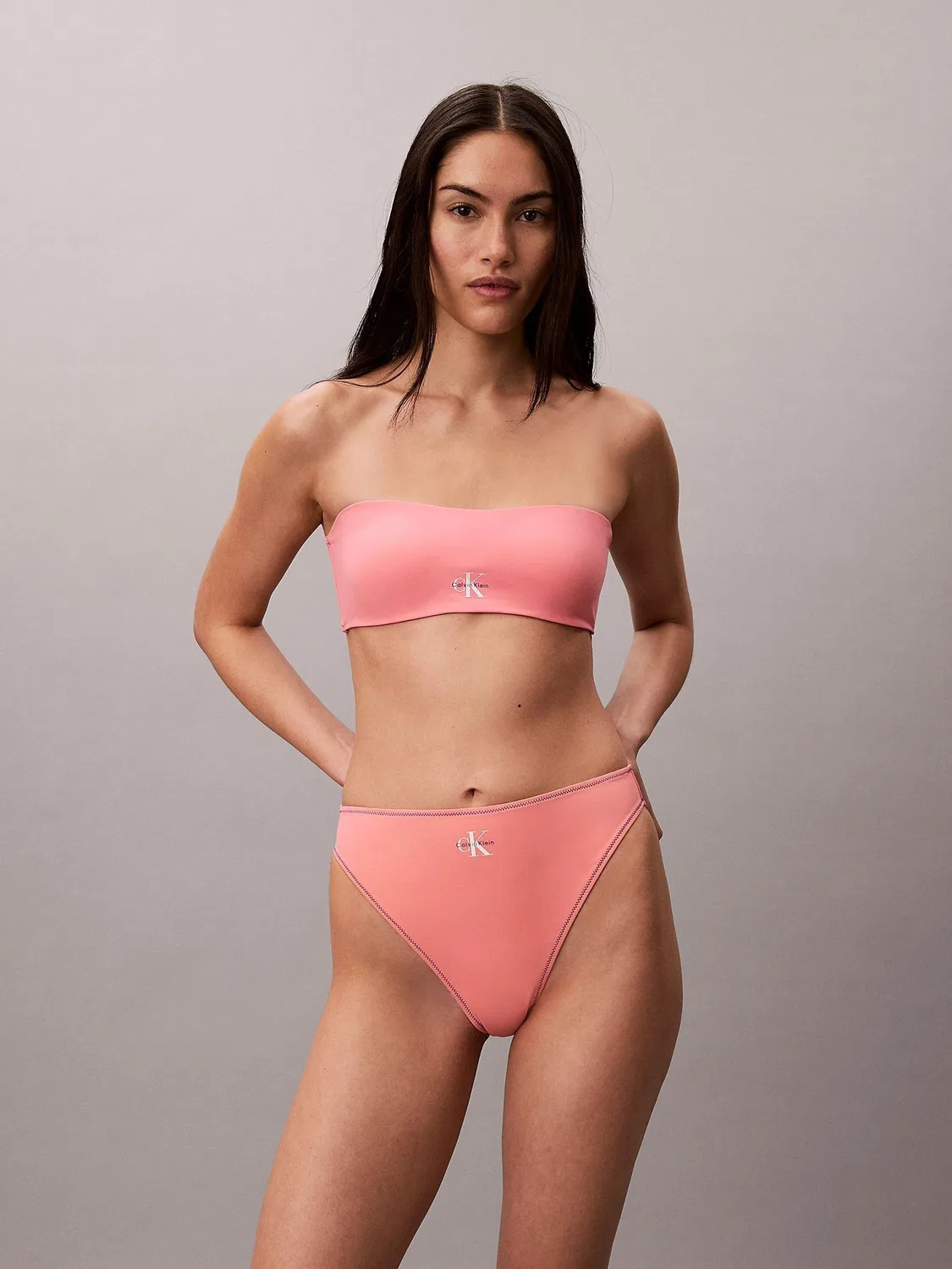 Бикини Calvin Klein Swim Stretch, розовый