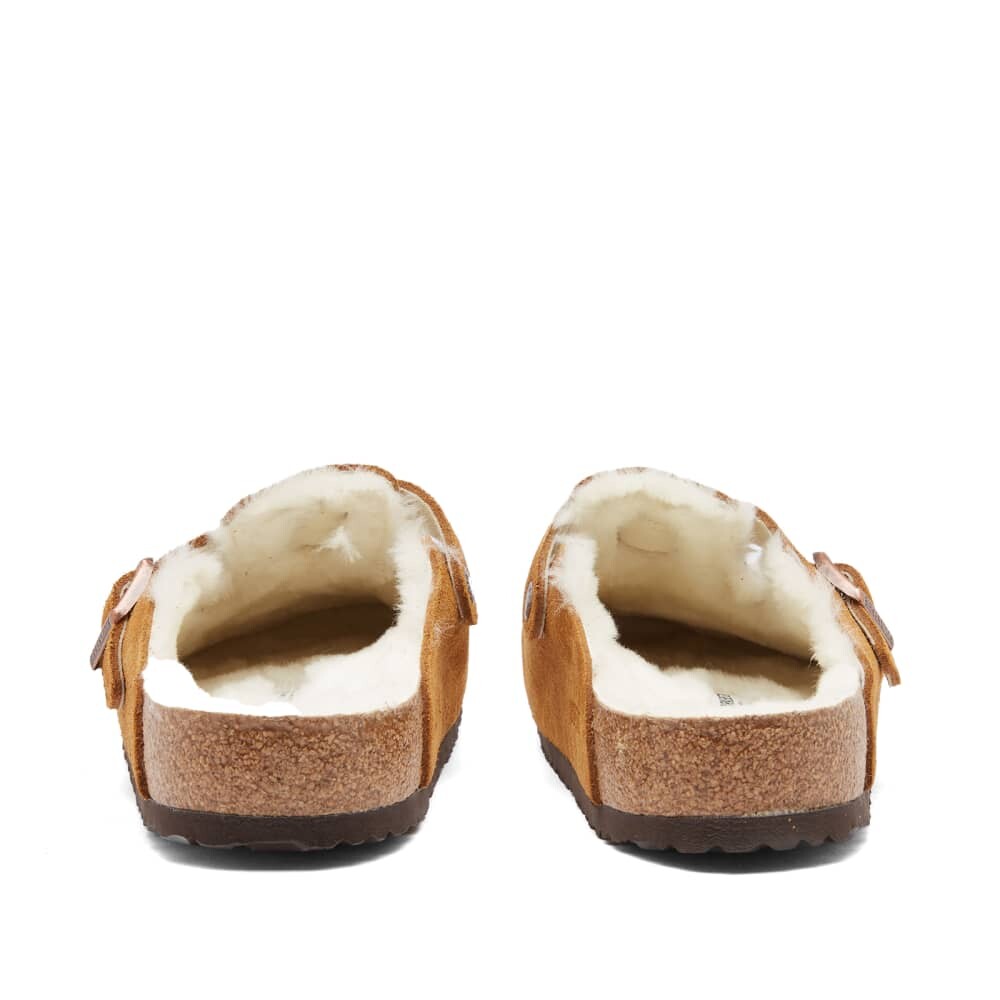Сандалии Birkenstock Boston Shearling Suede Leather, коричневый — фото 2