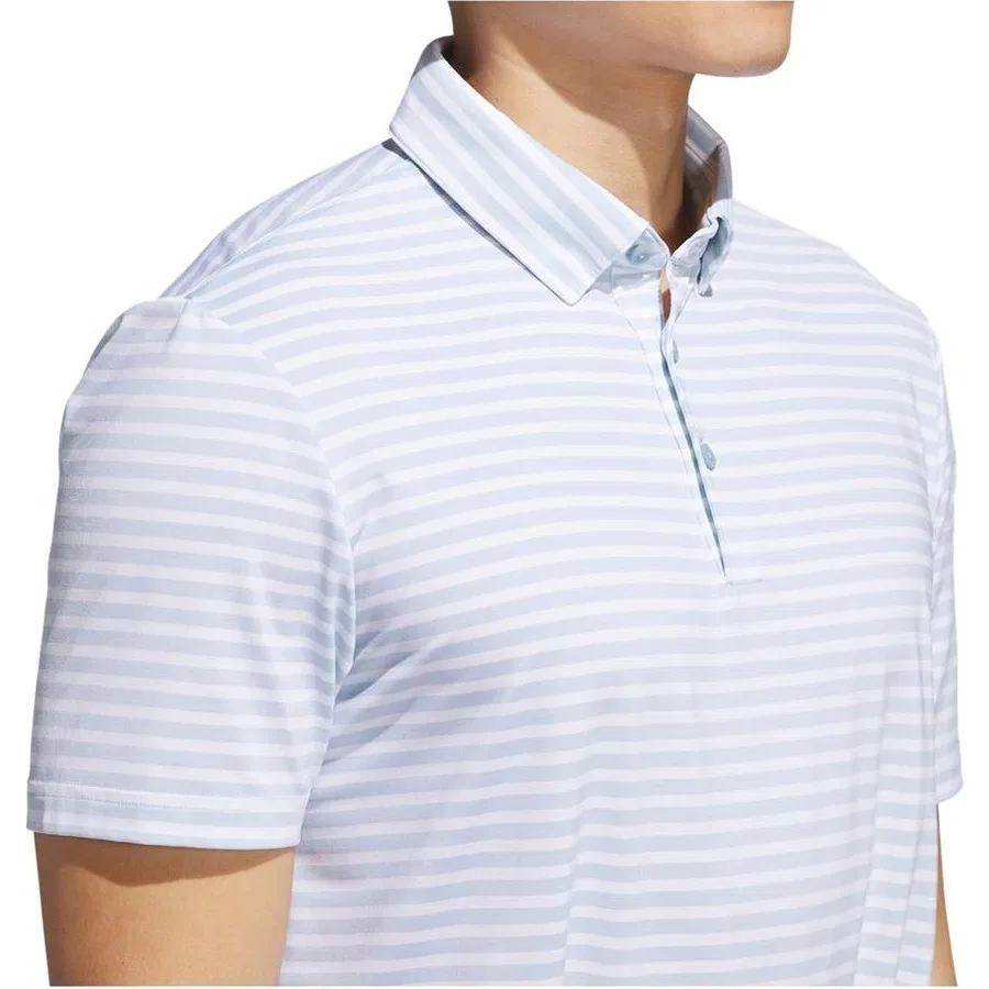 Мужское поло с принтом ULT STRIPE POLO adidas, Синий — фото 4