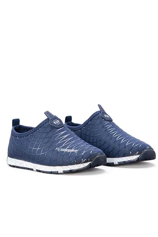 Детские спортивные кроссовки для девочек без шнурков Fly Soft, Navy Blue — фото 2