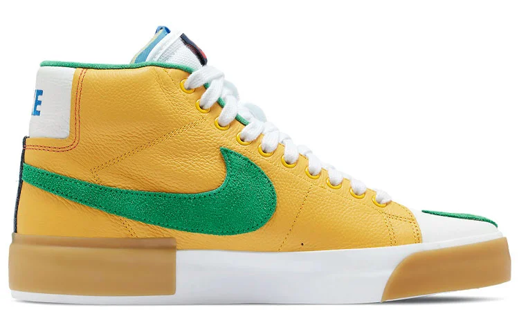 Кроссовки Nike SB Zoom Blazer Mid Edge, оранжевый/желтый — фото 2