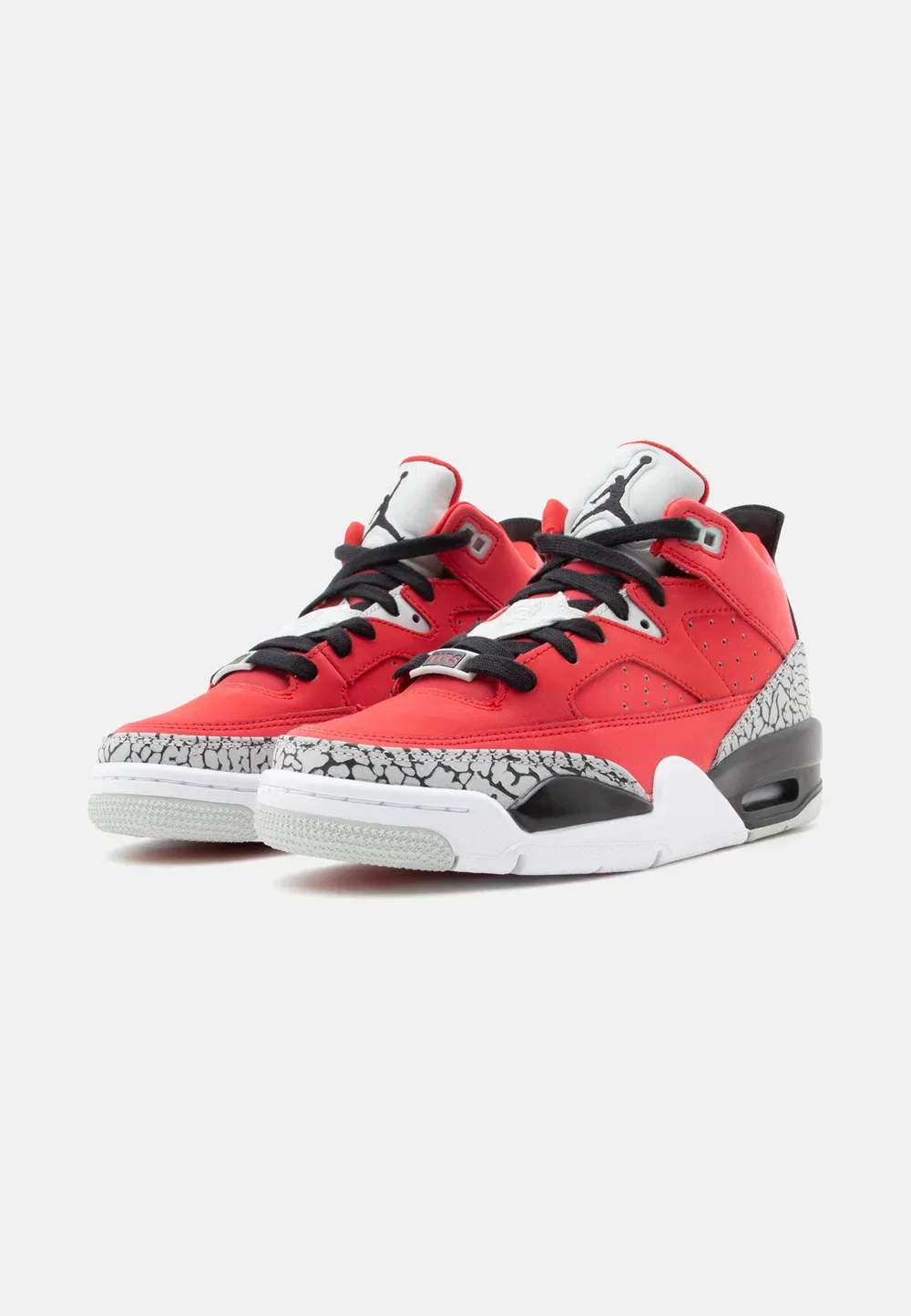 Son of Mars унисекс - высокие кроссовки Jordan, Fire Red/Black/Grey Mist/White — фото 2
