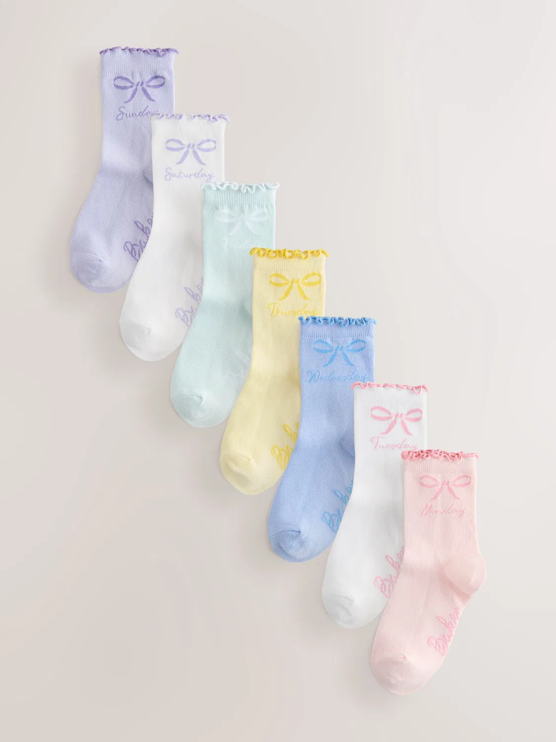 Носки 7 пар Baker by Ted Baker Pastel Days of the Week, мультиколор