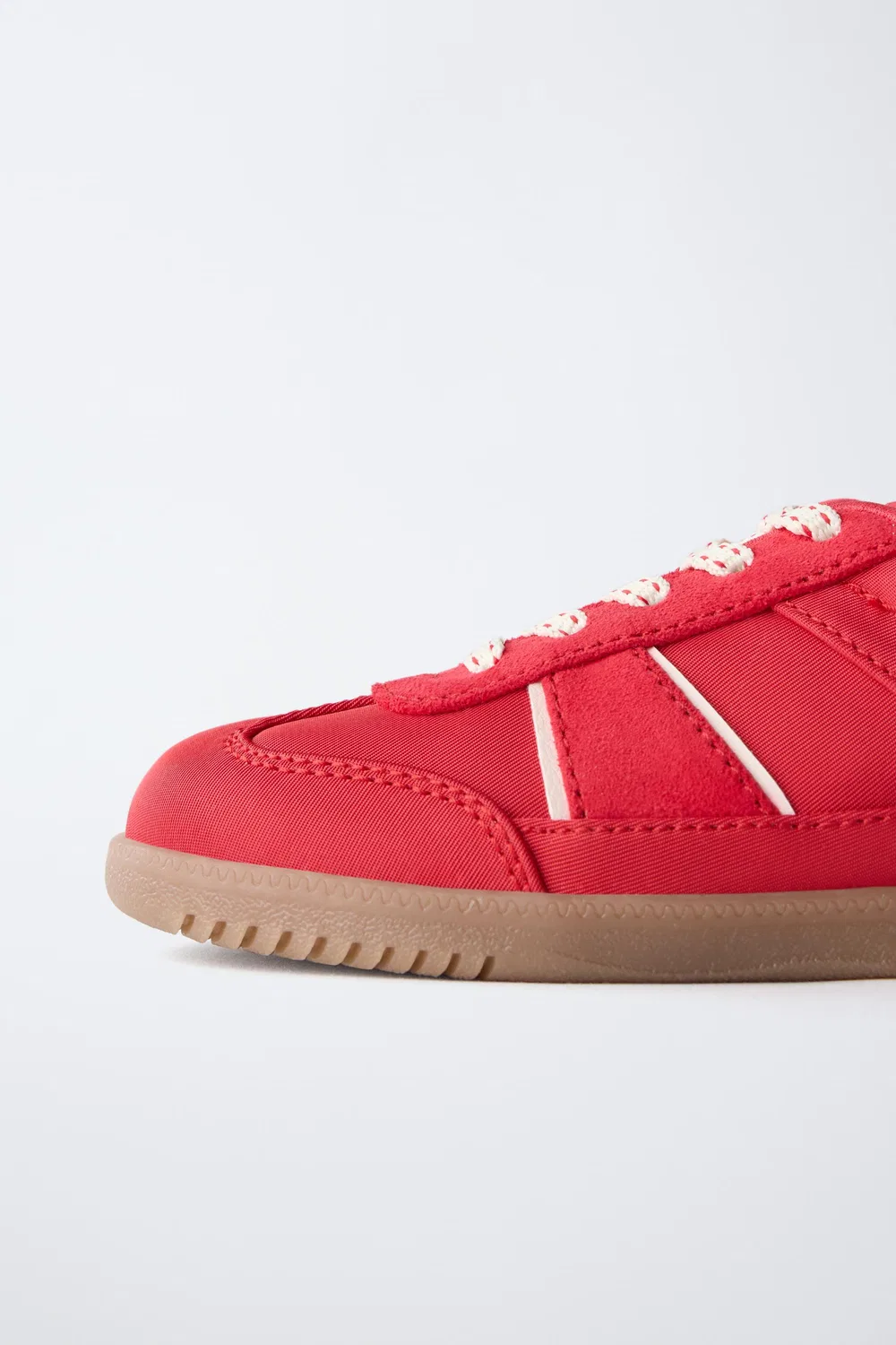 Кроссовки CONTRAST PLIMSOLLS ZARA, Red — фото 4