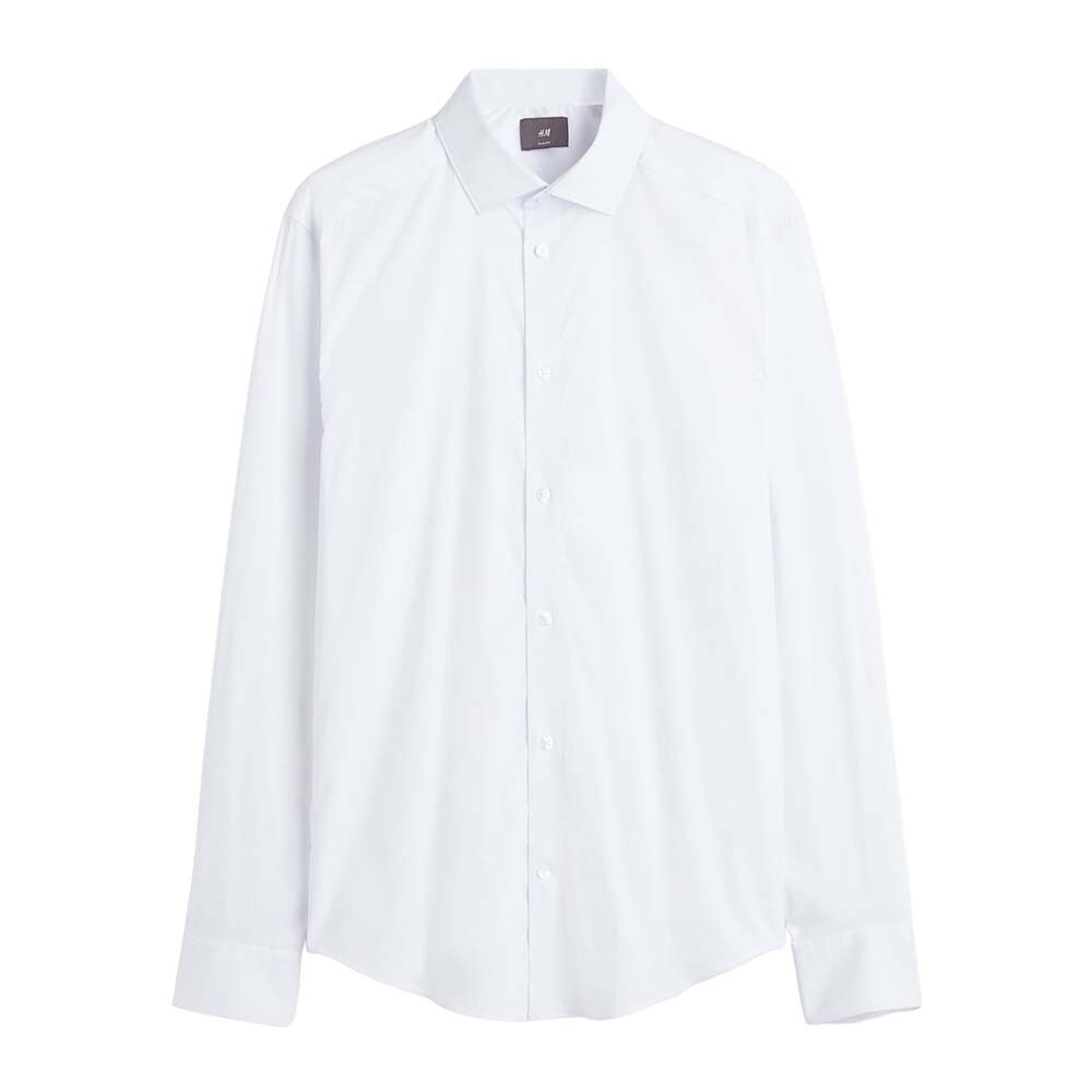 

Рубашка H&M Slim Fit Stretch, белый