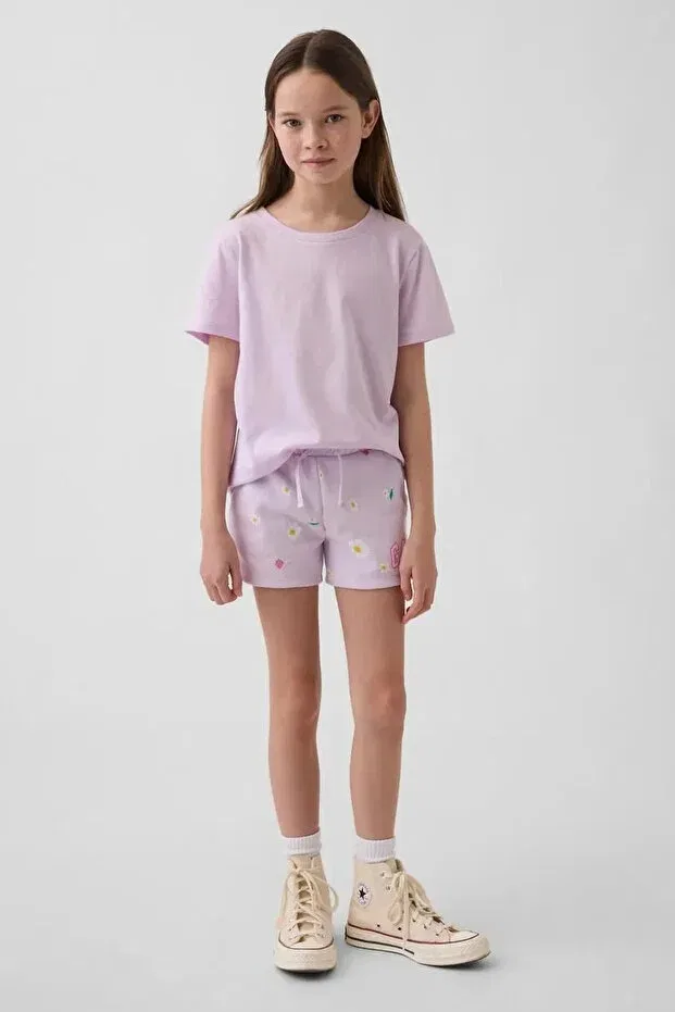 Женские шорты с цветочным принтом Gap, Purple