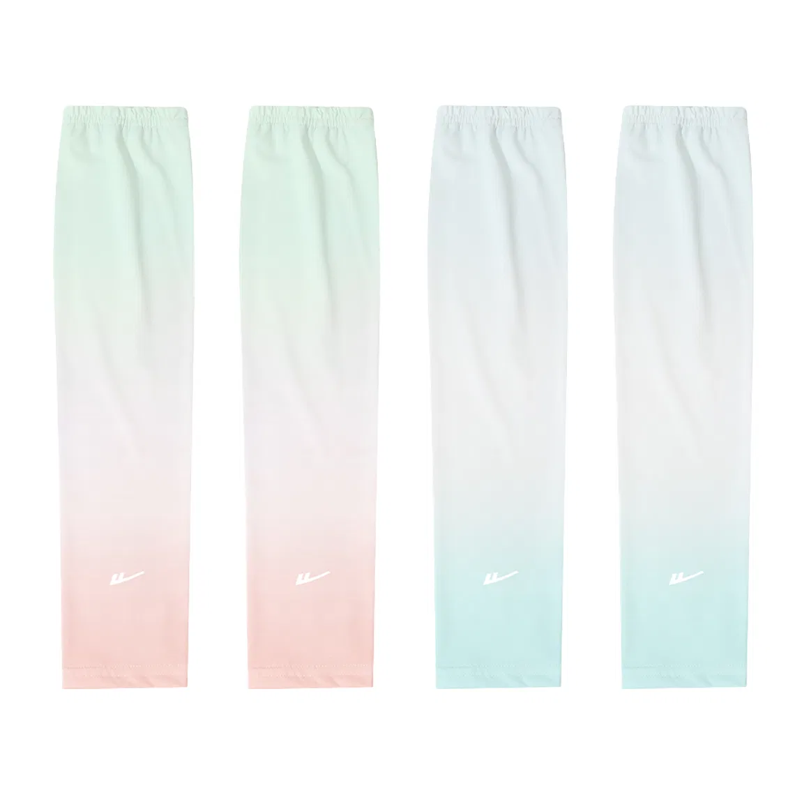 Детские нарукавники для защиты от солнца Gradient Green+Gradient Green Pink WARRIOR — фото 2