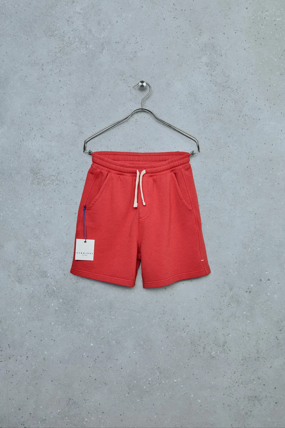 STORIESZ - ПЛЮШЕВЫЕ БЕРМУДСКИЕ ШОРТЫ ZARA, Bright Red