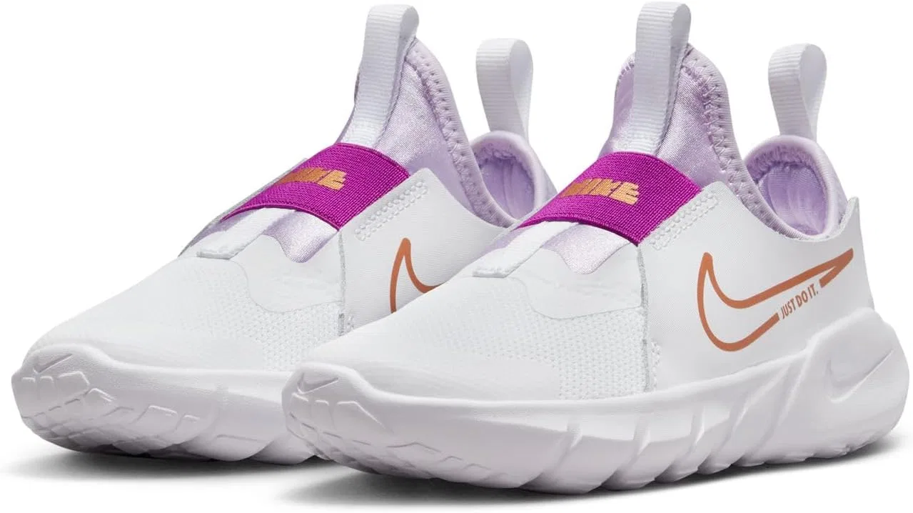 Детские кроссовки для девочек Flex Runner 2 Nike, White/Metallic Copper — фото 3