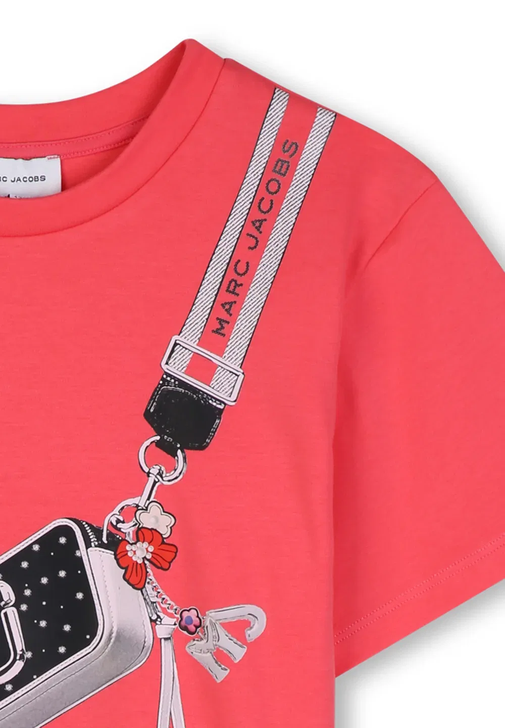 Футболка с принтом "manches courtes" - футболка с принтом Marc Jacobs Kids, Geranium — фото 3