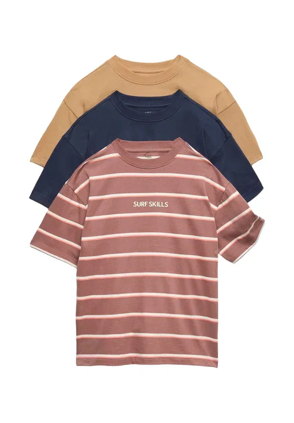 Футболка с принтом хлопковая 3 pack graphic - print t-shirt Marks & Spencer, multi, мультиколор