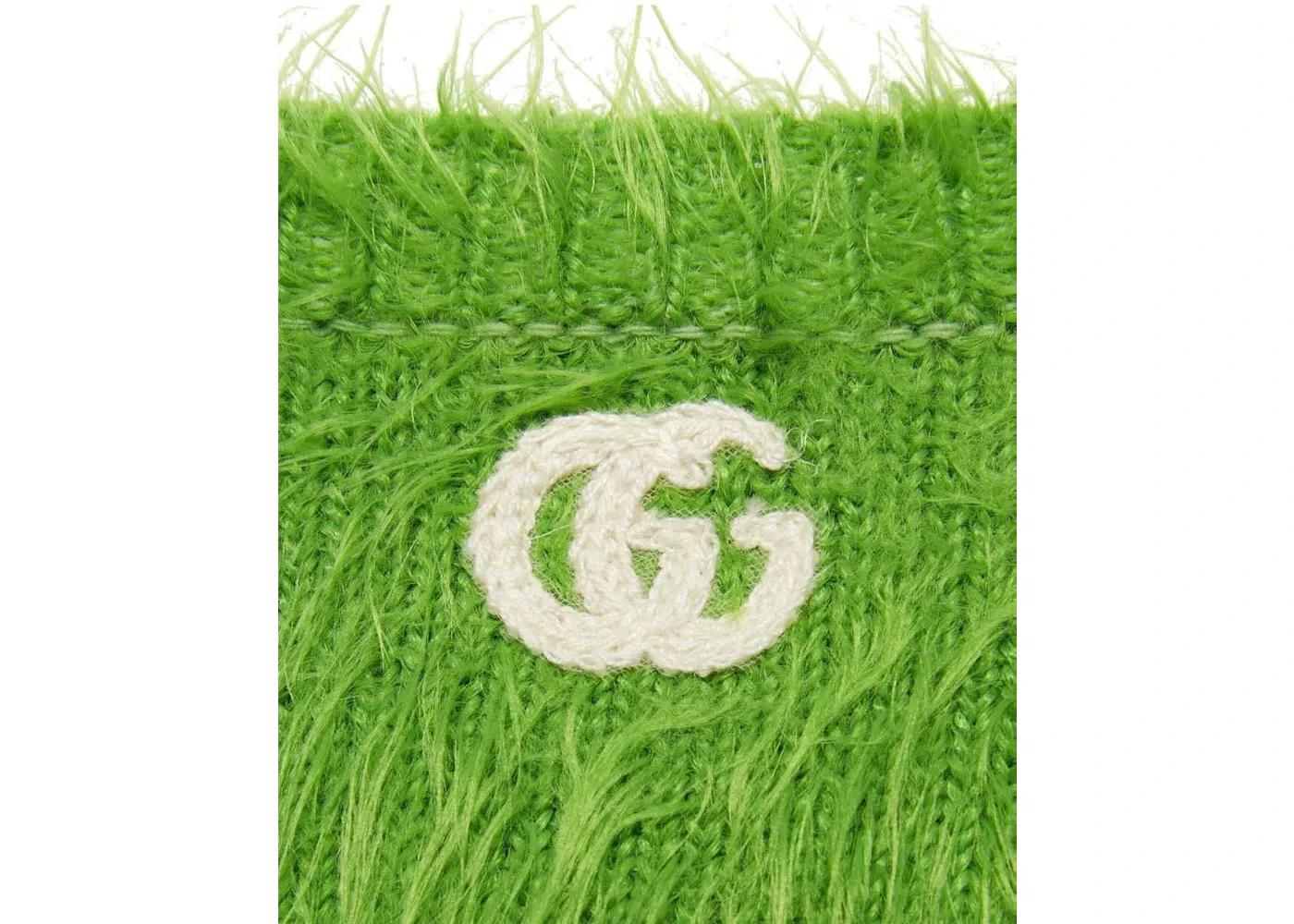 Женский свитер из шерсти с ворсом Gucci, Green — фото 2