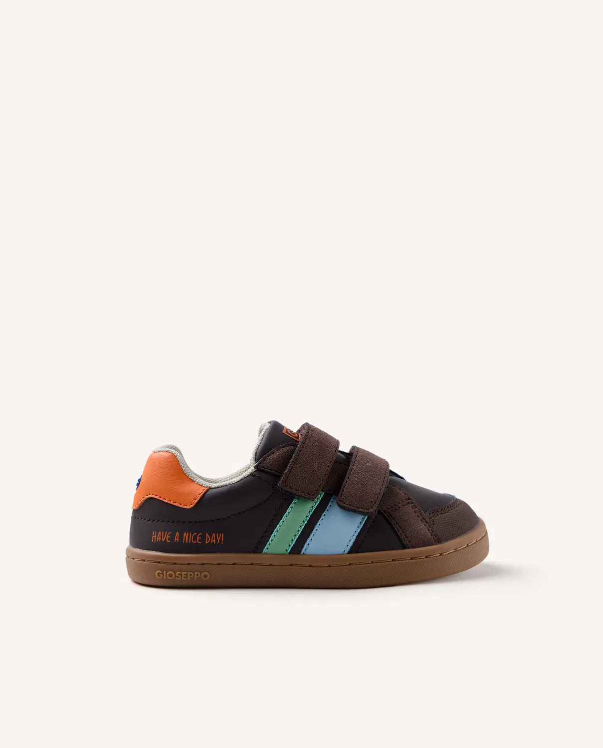 Детские кроссовки, Contrastes Doble Cierre Barefoot, Gioseppo, коричневый