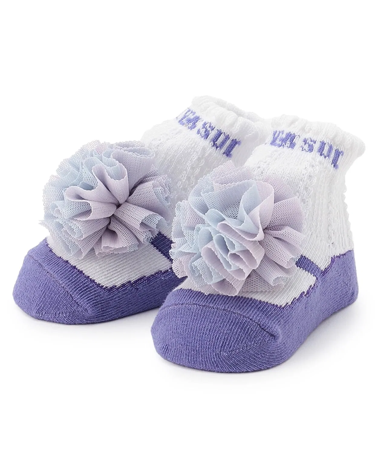 Детские носки-крючки с цветочным дизайном ANNA SUI mini, Lavender