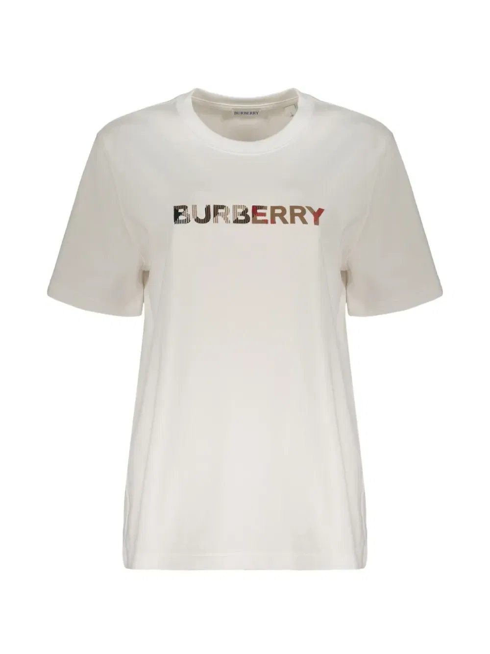 Футболка с коротким рукавом и логотипом Burberry, бежевый