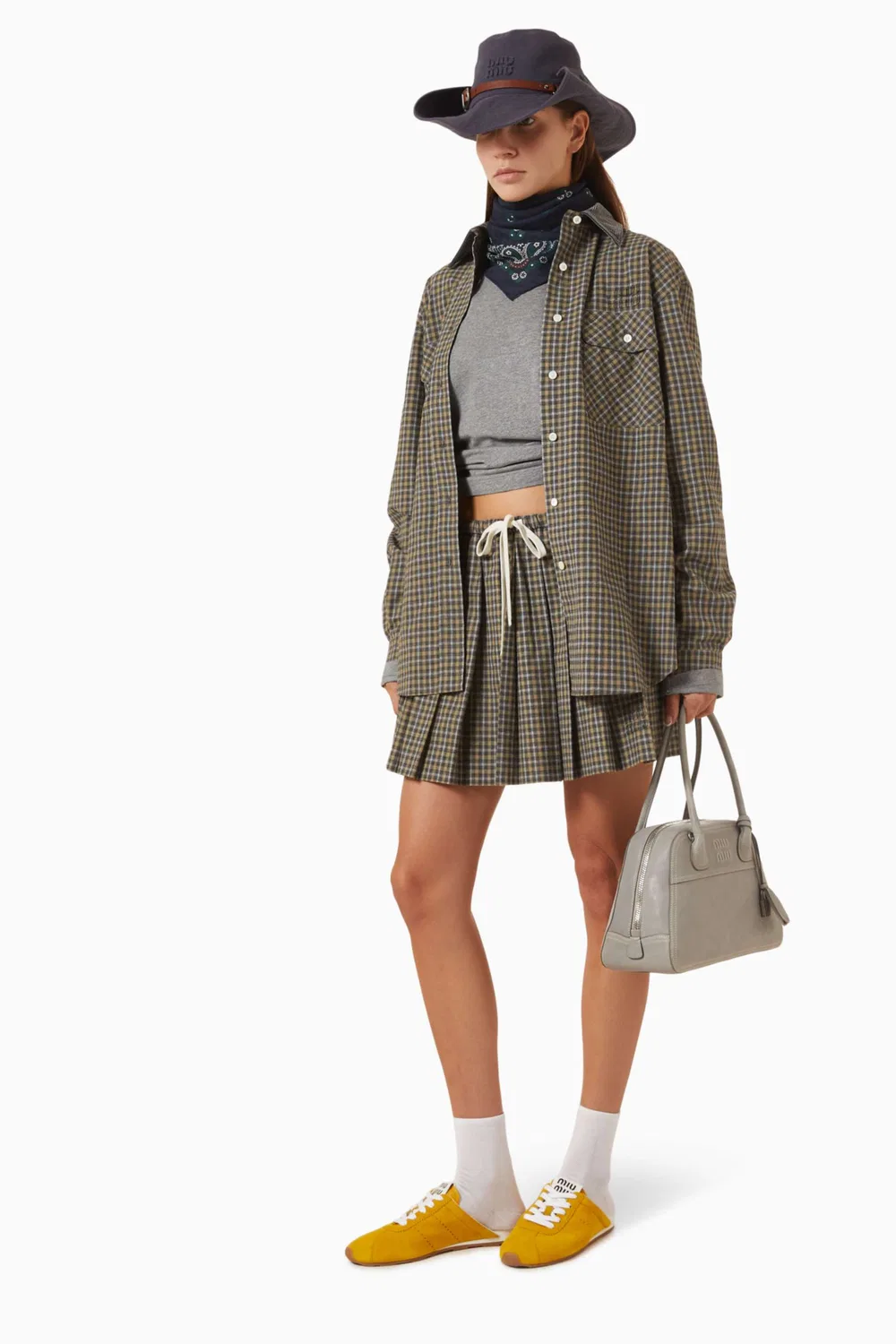 Рубашка в клетку Miu Miu — фото 2