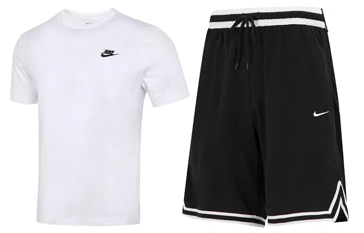Мужской комплект Nike Casual Sportswear, Белый/Черный