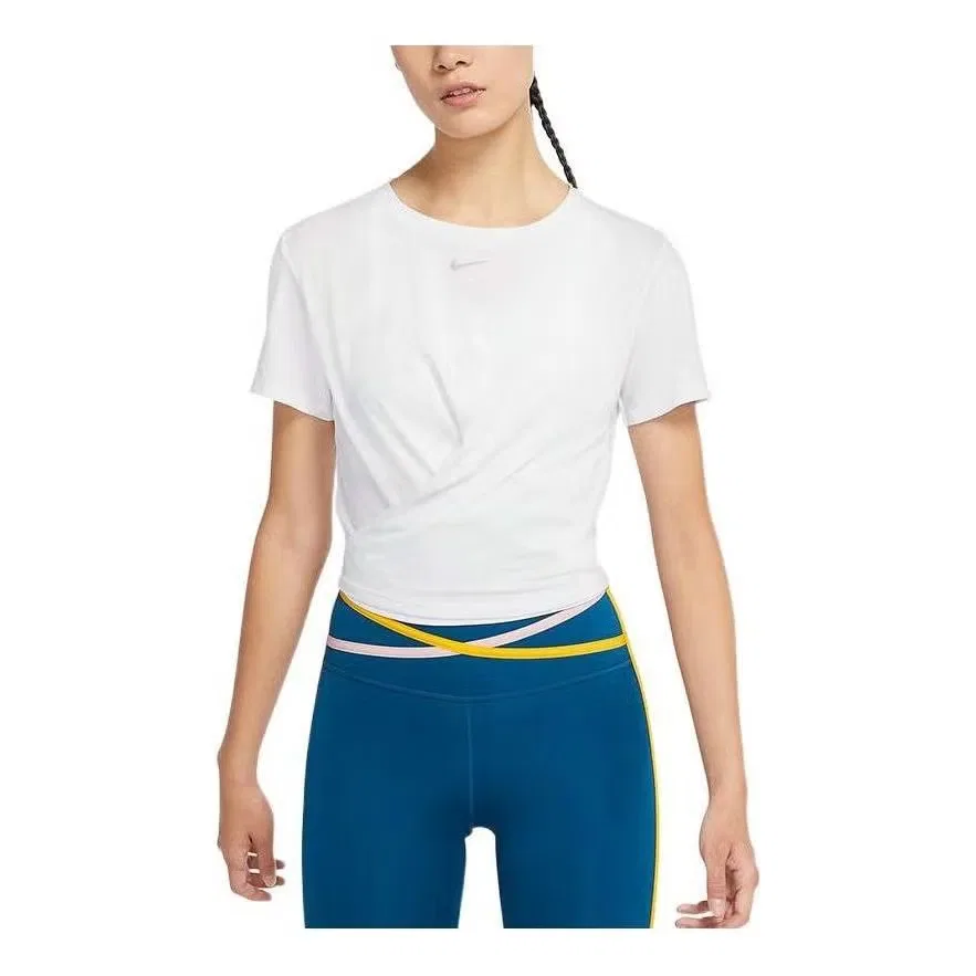 Футболка с технологией Dri-Fit Nike, белая