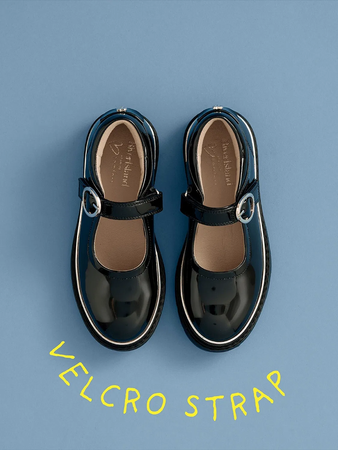 Туфли Мэри Джейн с овальной пряжкой River Island, черные