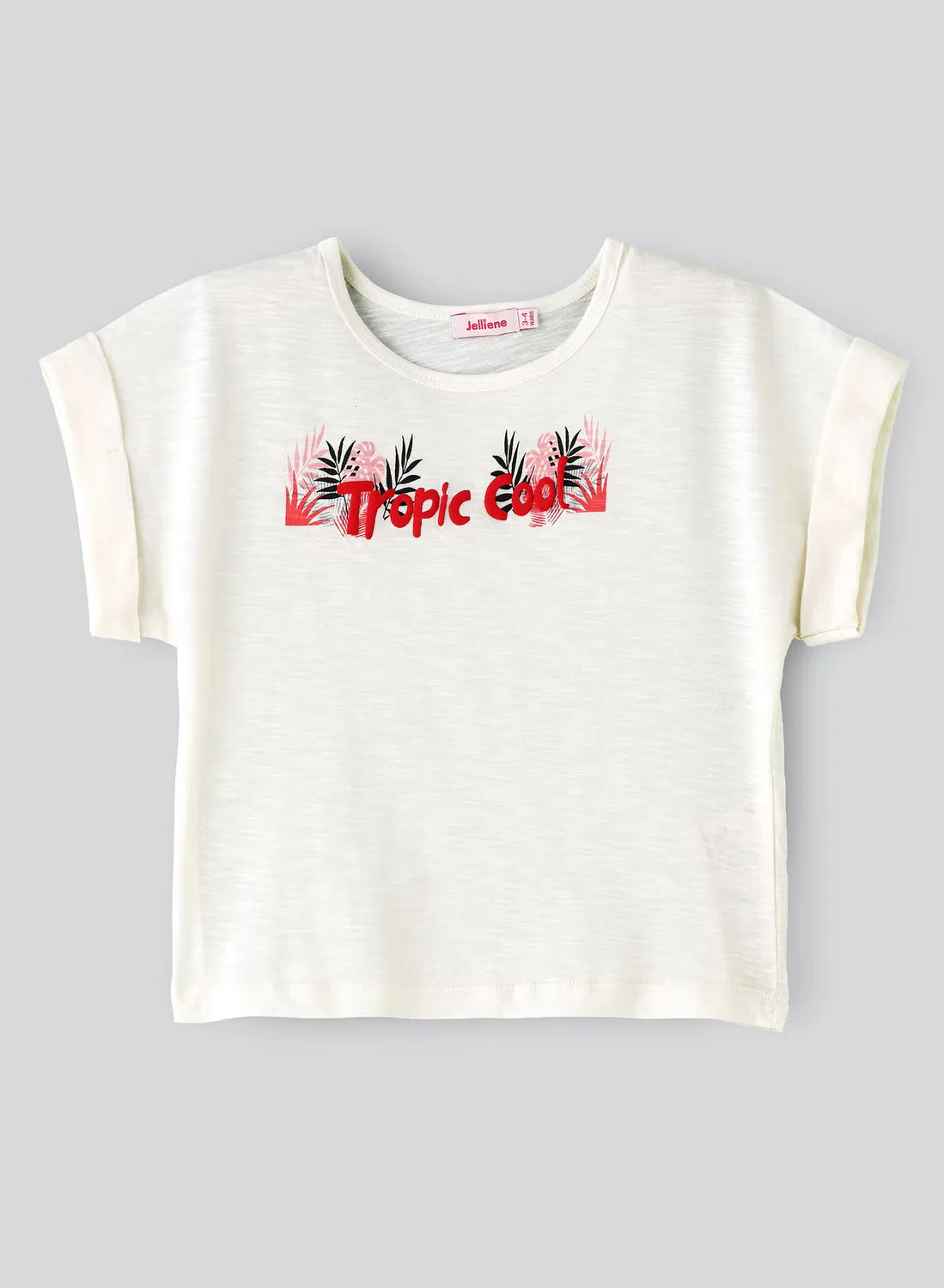 Футболка с вышивкой Tropic Cool Jelliene, белый