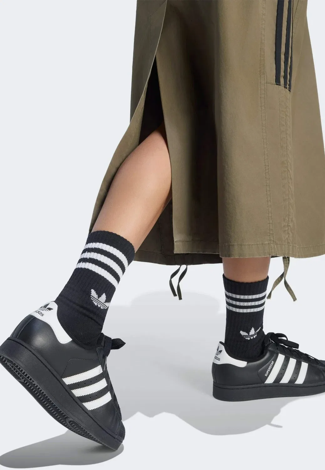 Юбка-Парашют - юбка Adidas Originals, Olive Strata — фото 4