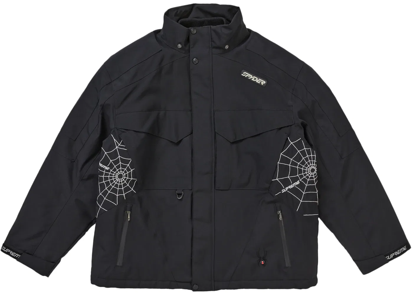 Мужская куртка техническая Supreme Spyder, Black — фото 3