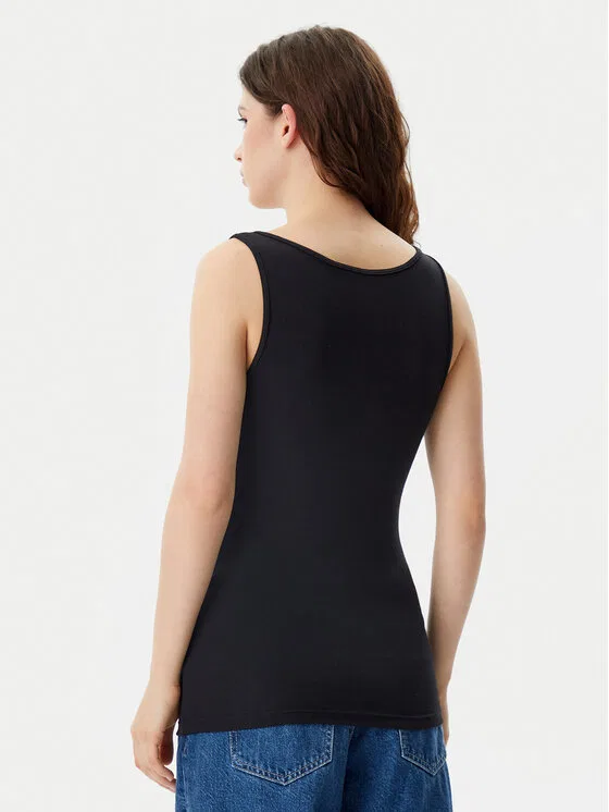 Топ slim fit Gap, черный — фото 3