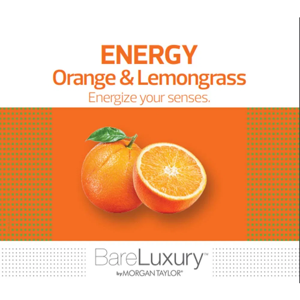 Соль для ванны Morgan Taylor BareLuxury Energy Orange & Lemongrass, 237 мл, Оранжевый и Лемонграсс — фото 2